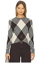 view 1 of 4 Knit Cashmere Sweater in Argyle
