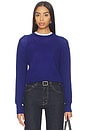 view 1 of 5 Cashmere Easy Long Sleeve Crew in Cobalt