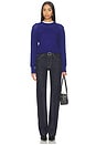 view 5 of 5 Cashmere Easy Long Sleeve Crew in Cobalt