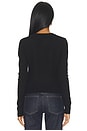 view 4 of 4 Cashmere Shrunken Crew in Black