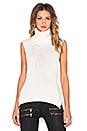 view 1 of 3 GILET SANS MANCHES TURTLENECK VEST in Winter White