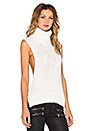 view 2 of 3 GILET SANS MANCHES TURTLENECK VEST in Winter White