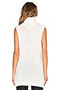 view 3 of 3 GILET SANS MANCHES TURTLENECK VEST in Winter White