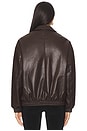 view 4 of 5 Leather Jacket in Dark Brown