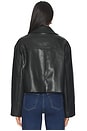 view 4 of 5 Leather Minimal Jacket in Black