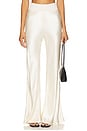 view 1 of 6 Satin Bias Pants in Antique White