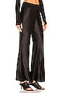 view 2 of 4 Satin Wide Leg Pant in Black