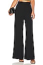 view 1 of 4 Crepe Wide Leg Pant in Black