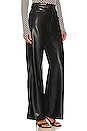 view 2 of 4 Faux Leather Wide Leg Pant in Black