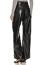view 3 of 4 Faux Leather Wide Leg Pant in Black