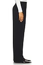 view 3 of 6 Crepe Pleated Wide Leg Pant in Black