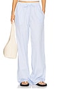 view 1 of 6 Resort Pant in Light Blue & White Stripe