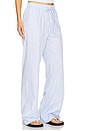 view 2 of 6 Resort Pant in Light Blue & White Stripe