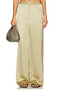 view 1 of 6 PANTALÓN SATINADO TEXTURIZADO in Celadon