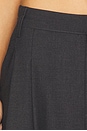 view 6 of 6 Easy Pleated Wide Leg Trouser in Charcoal