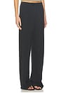 view 2 of 6 Cashmere Jersey Easy Drawcord Pant in Charcoal