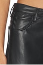 view 6 of 6 Leather Straight Leg in Black