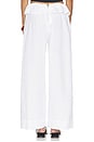 view 4 of 6 Cotton Peplum Pant in White