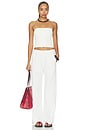 view 6 of 7 Twill Slash Pant in Off White