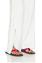 view 7 of 7 Twill Slash Pant in Off White