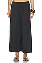 view 1 of 6 Cropped Palazzo Pant in Black