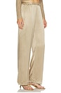 view 2 of 6 Silk Satin Everywhere Pant in Beige