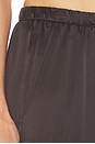 view 6 of 6 Silk Satin Everywhere Pant in Olive Bronze
