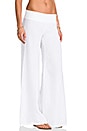 view 2 of 3 Linen Wide Leg Pant in White
