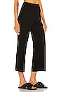 view 2 of 5 Viscose Rib Cropped Pant in Black