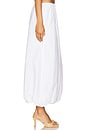 view 3 of 6 Poplin Bubble Skirt in White