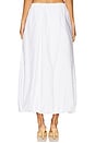 view 4 of 6 Poplin Bubble Skirt in White