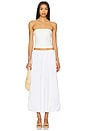 view 5 of 6 Poplin Bubble Skirt in White