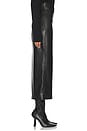 view 3 of 6 Leather Hi-waist Curve Skirt in Black