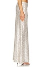 view 3 of 6 Sequin Full Length Skirt in Silver