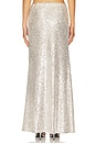 view 4 of 6 Sequin Full Length Skirt in Silver