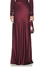 view 1 of 6 Silk Full Length Skirt in Carmine