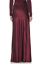 view 4 of 6 Silk Full Length Skirt in Carmine