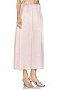 view 2 of 6 Textured Satin Celeste Skirt in Rose Blush