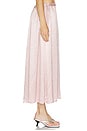 view 3 of 6 Textured Satin Celeste Skirt in Rose Blush