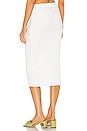 view 3 of 4 Rib Sweater Knit Pencil Skirt in White