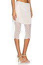 view 2 of 6 Sheer Lace Slip Skirt in Off White