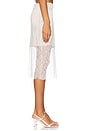 view 3 of 6 Sheer Lace Slip Skirt in Off White