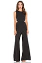 view 2 of 4 Wrap Tie Jumpsuit in Faded Black