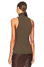 view 3 of 4 Cashmere Halter Turtleneck in Olive Drab