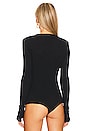 view 4 of 5 Cashmere U Neck Long Sleeve Bodysuit in Black