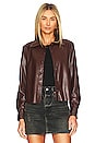 view 1 of 4 Vegan Leather Shirt in Chocolate