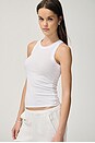 view 3 of 8 Bold Sheath Tank in White