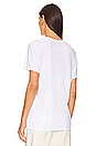 view 3 of 4 Supima Cotton Oversized Short Sleeve in White