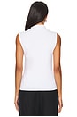 view 3 of 4 Sleeveless Twist Top in White