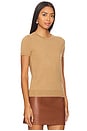 view 2 of 4 Cashmere Short Sleeve Crew in Beige